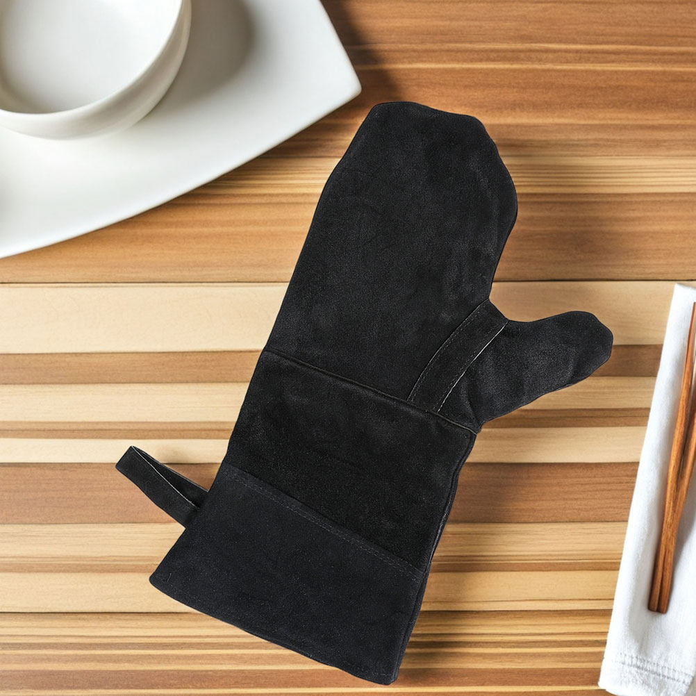 Heat Resistant Glove - 3 قطع من قفازات الفرن السوداء