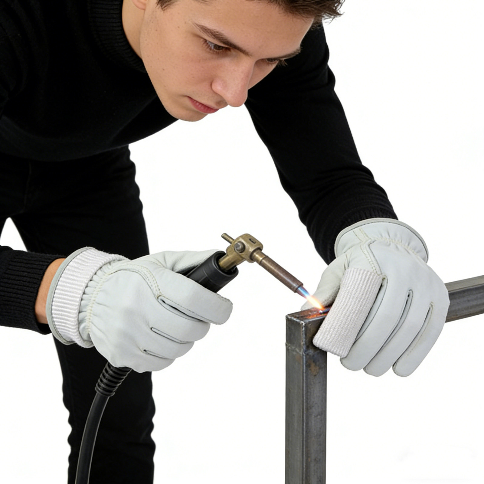 Heat Resistant Glove - قفازات لحام تي آي جي من