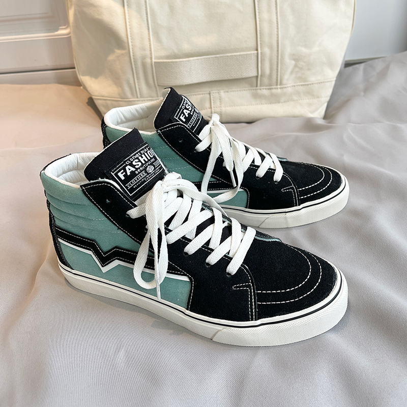 Vans Shoes Authentic - أحذية رياضية عالية الرقبة بتصميم ريترو