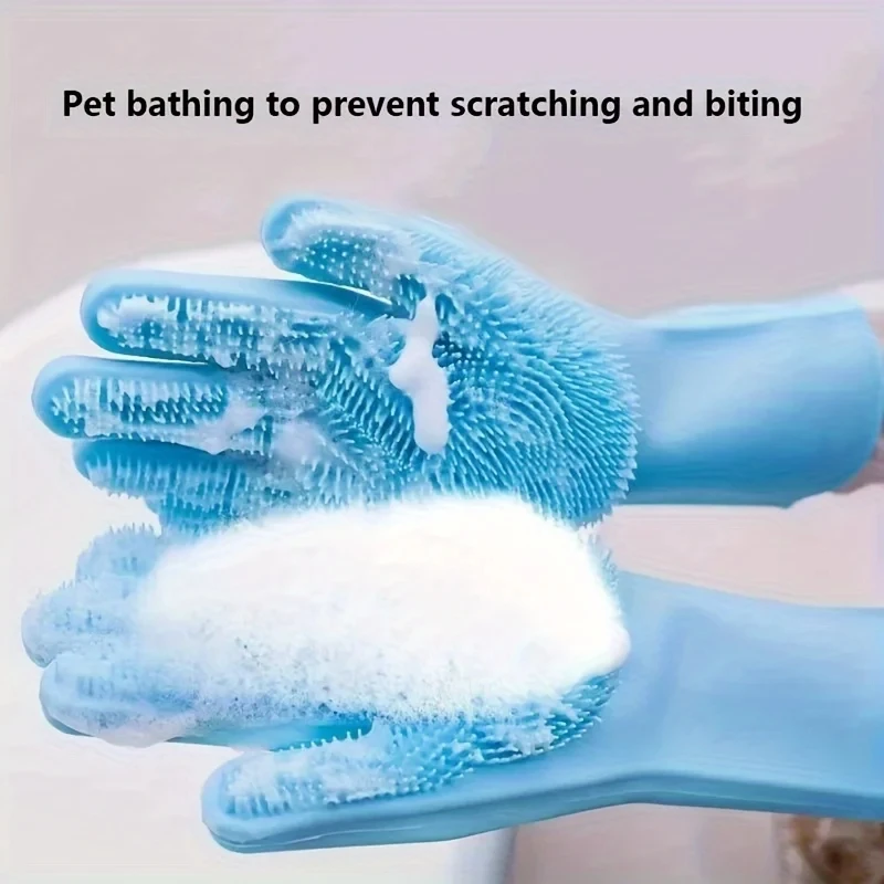 Rubber Glove Cleaning - قفازات تنظيف وتصفيف الحيوانات الأليفة، قفاز