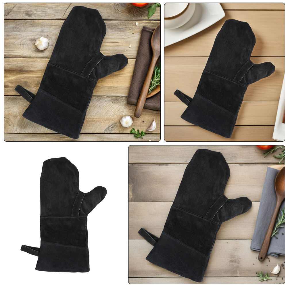3 قطع من قفازات الفرن السوداء  - مراجعة Heat Resistant Glove وسعره