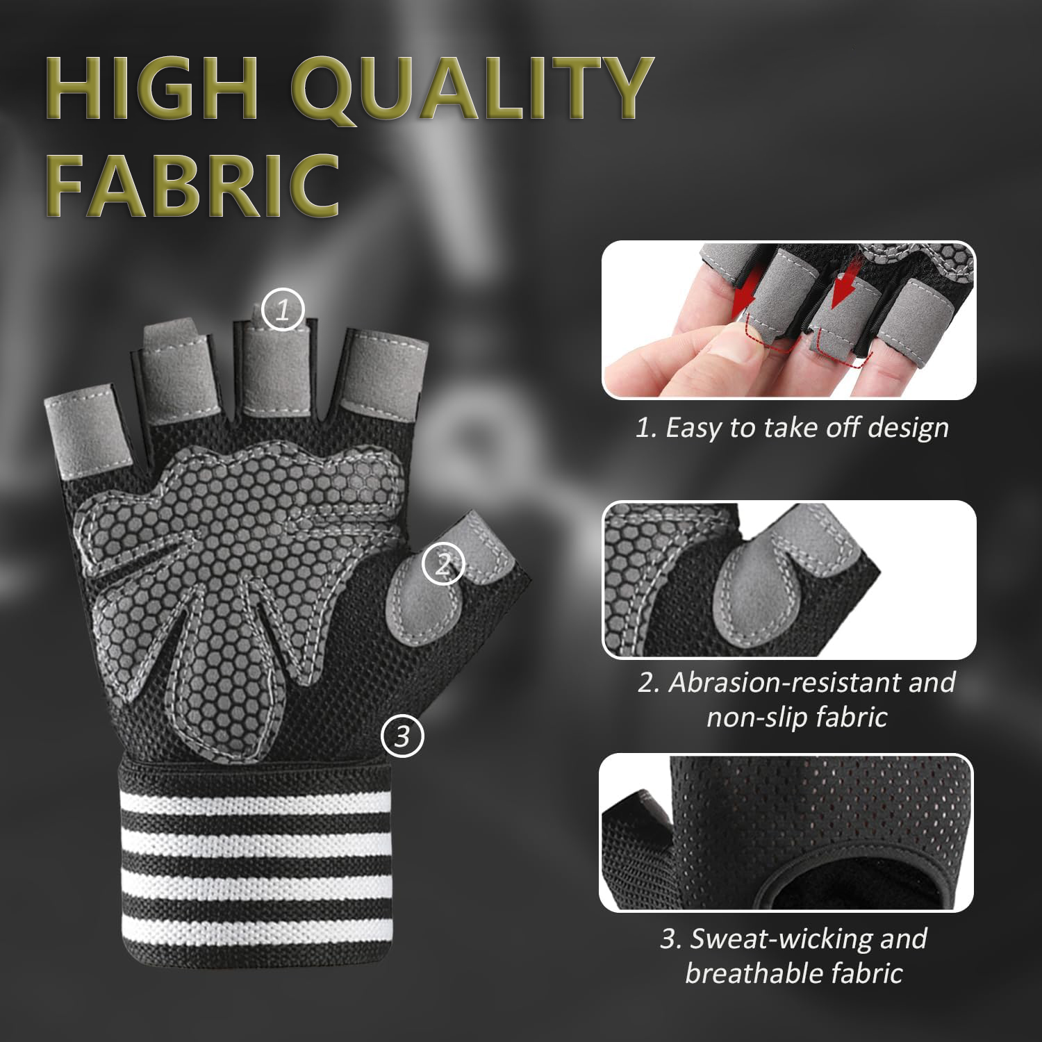 قفازات رفع الأثقال مع دعم للرس - مراجعة Workout Glove Gym وسعره