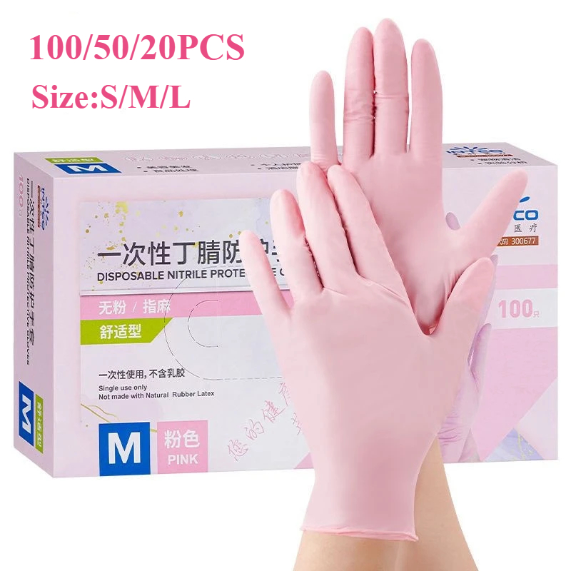 20/50/100 قطعة قفازات النتريل  - مراجعة Nitrile Mechanic Glove وسعره