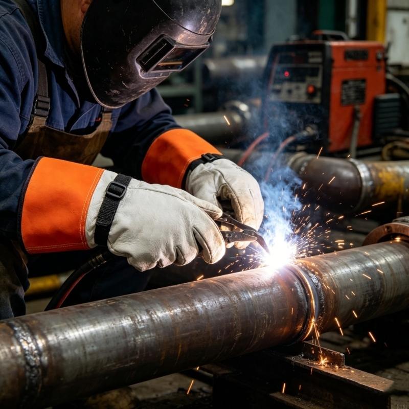 قفازات مقاومة للحرارة من جلد ا - مراجعة Heat Resistant Glove وسعره