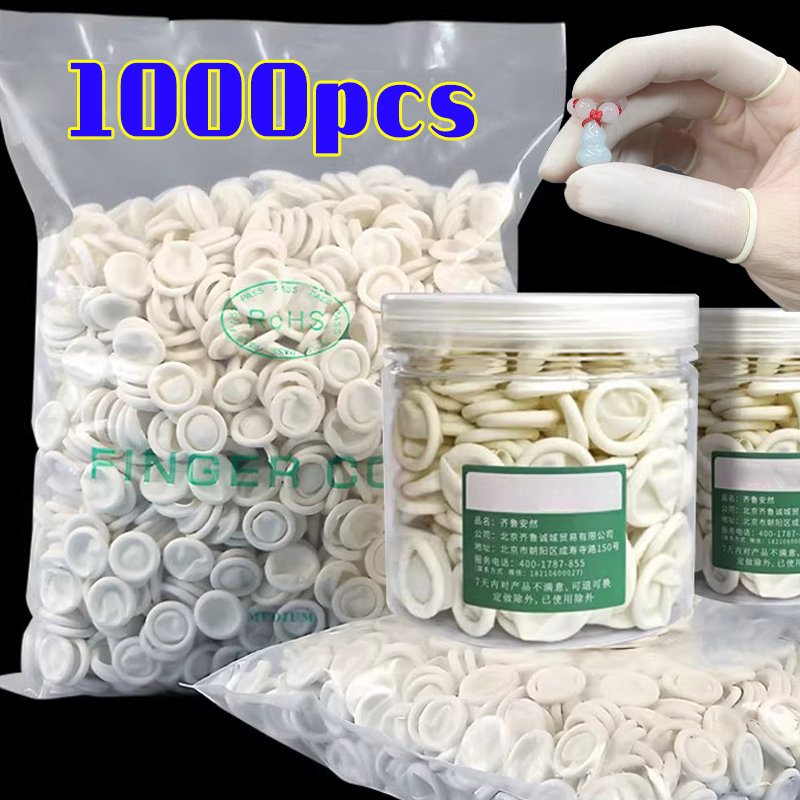 1000 قطعة من أغطية الأصابع الب - مراجعة Latex Disposable Glove وسعره