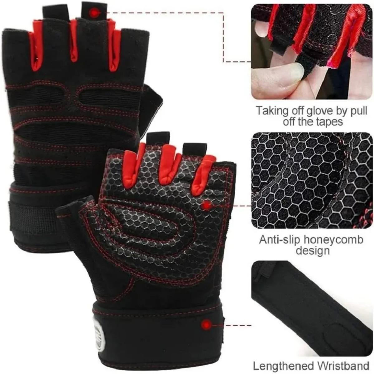 قفازات معصم لرفع الأثقال للياق - مراجعة Workout Glove Gym وسعره