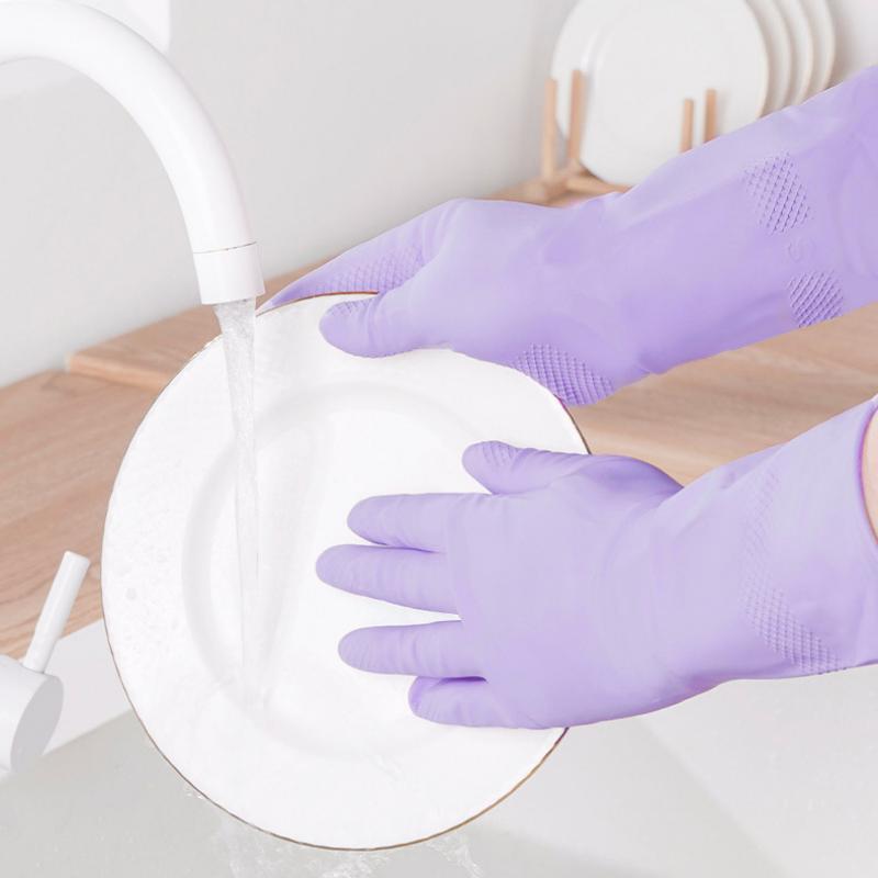زوج واحد من قفازات التنظيف الم - مراجعة Dish Glove Rubber وسعره