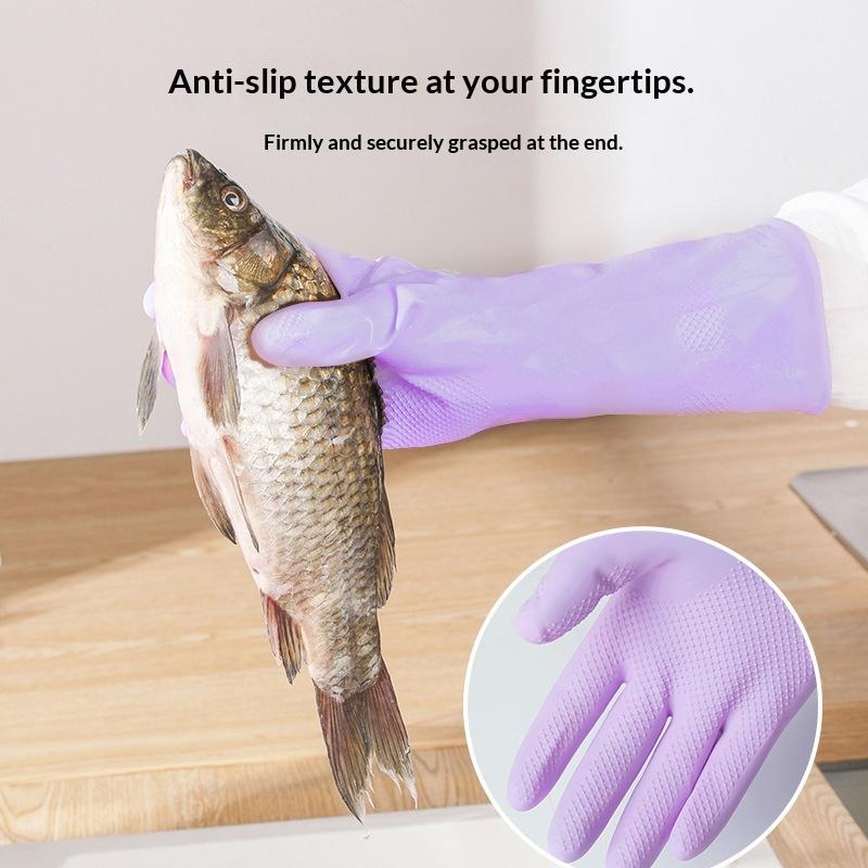 زوج واحد من قفازات التنظيف الم - مراجعة Dish Glove Rubber وسعره