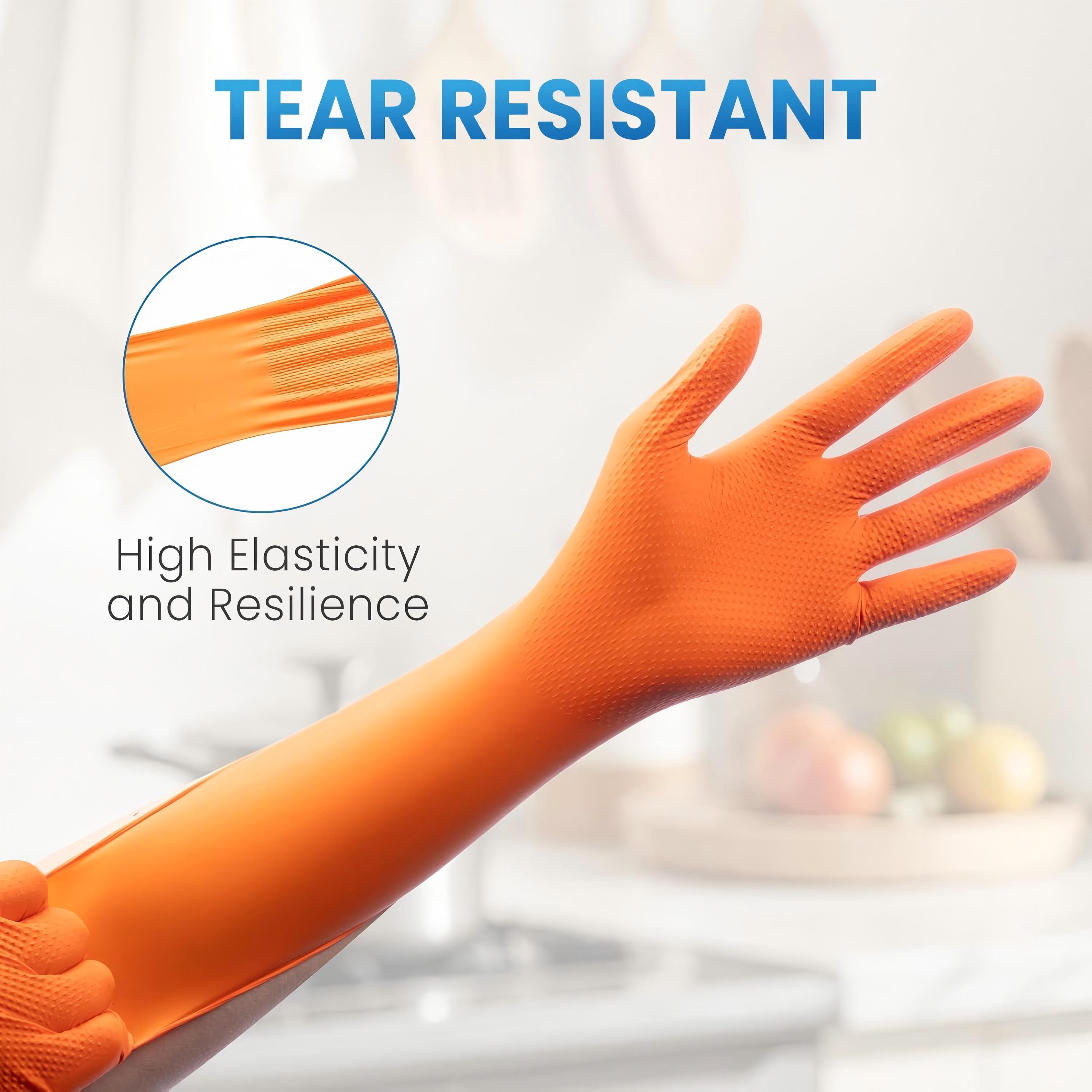 قفازات نتريل برتقالية شديدة ال - مراجعة Nitrile Mechanic Glove وسعره