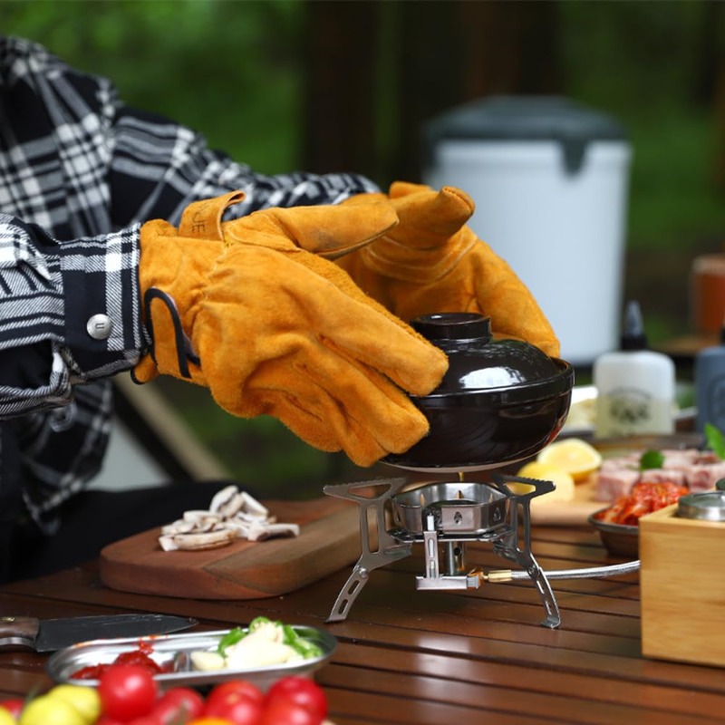 قفازات مقاومة للحرارة والاشتعا - مراجعة Heat Resistant Glove وسعره