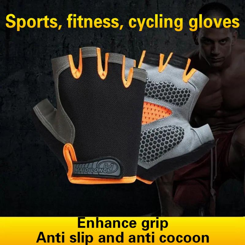 قفازات ركوب الدراجات نصف الإصب - مراجعة Workout Glove Gym وسعره
