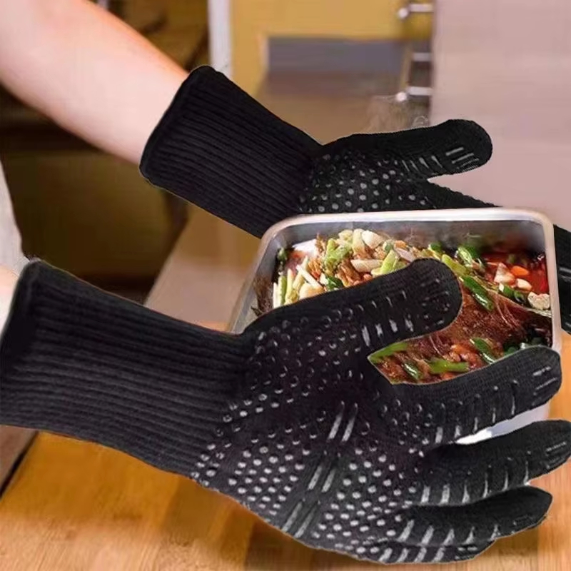 1 زوج قفازات الفرن قفازات الفر - مراجعة Oven Mitt Silicone وسعره